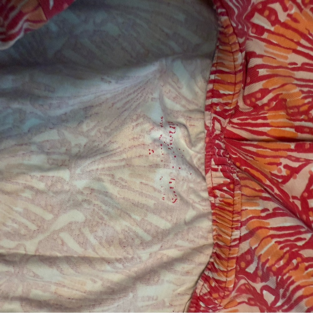 Vineyard Vines Red and Orange Patterned Romper